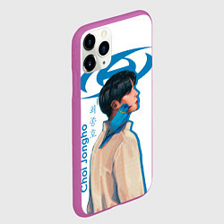 Чехол iPhone 11 Pro матовый Ateez Choi Jongho, цвет: 3D-фиолетовый — фото 2