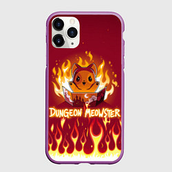 Чехол iPhone 11 Pro матовый Mr DnD Meowster, цвет: 3D-фиолетовый