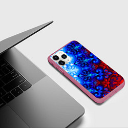 Чехол iPhone 11 Pro матовый Душа моя Россия 2, цвет: 3D-малиновый — фото 2