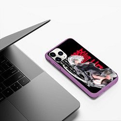 Чехол iPhone 11 Pro матовый 2b с клинком - Nier automata, цвет: 3D-фиолетовый — фото 2