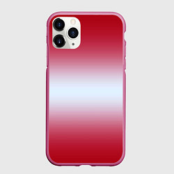 Чехол iPhone 11 Pro матовый Gradient color, цвет: 3D-малиновый
