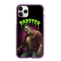 Чехол iPhone 11 Pro матовый Dadster - zombie - на хэллоуин, цвет: 3D-фиолетовый