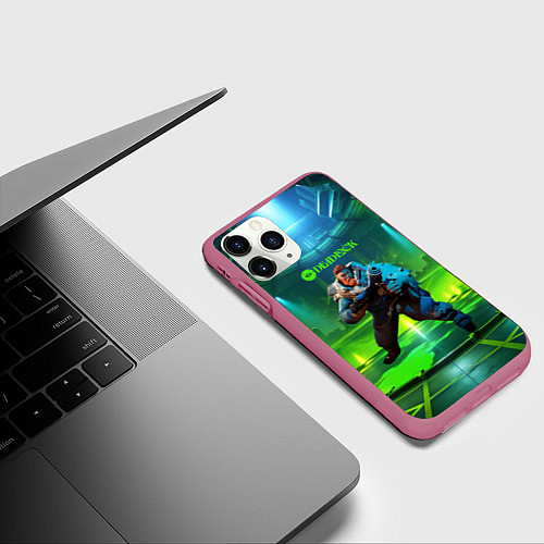Чехол iPhone 11 Pro матовый Kelvin Deadlock / 3D-Малиновый – фото 3