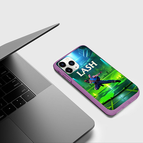 Чехол iPhone 11 Pro матовый Lash Deadlock / 3D-Фиолетовый – фото 3