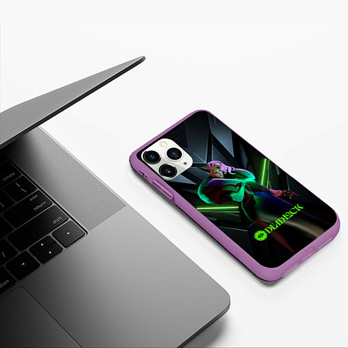 Чехол iPhone 11 Pro матовый Deadlock Леди Гейст / 3D-Фиолетовый – фото 3