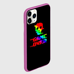Чехол iPhone 11 Pro матовый Game over gradient, цвет: 3D-фиолетовый — фото 2