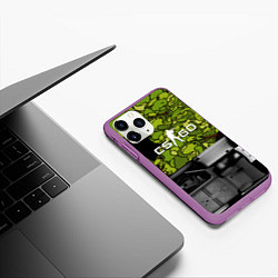 Чехол iPhone 11 Pro матовый Counter strike game skin, цвет: 3D-фиолетовый — фото 2