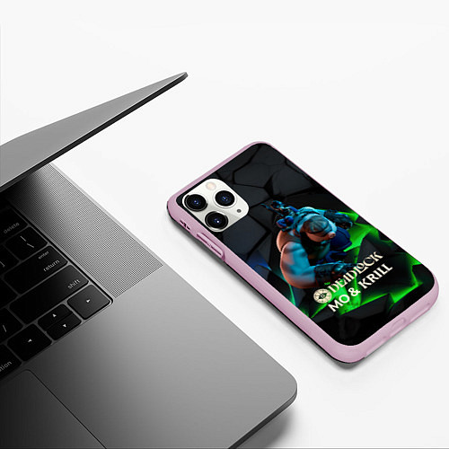 Чехол iPhone 11 Pro матовый Mo & Krill Deadlock / 3D-Розовый – фото 3