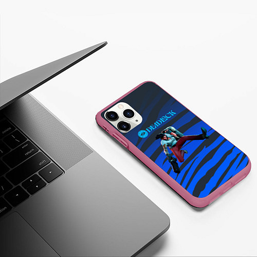 Чехол iPhone 11 Pro матовый Deadlock Shiv / 3D-Малиновый – фото 3