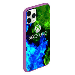 Чехол iPhone 11 Pro матовый Xbox битва огня, цвет: 3D-фиолетовый — фото 2