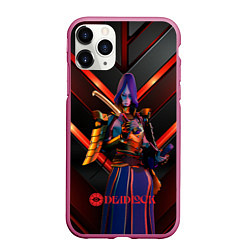 Чехол iPhone 11 Pro матовый Deadlock Yamato, цвет: 3D-малиновый