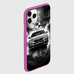 Чехол iPhone 11 Pro матовый BMW буря и ливень, цвет: 3D-фиолетовый — фото 2