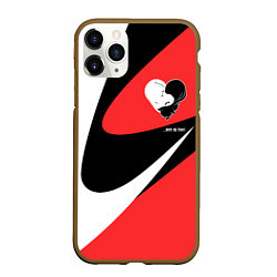 Чехол iPhone 11 Pro матовый Meet my heart, цвет: 3D-коричневый