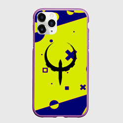 Чехол iPhone 11 Pro матовый Quake game collection, цвет: 3D-фиолетовый