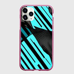Чехол iPhone 11 Pro матовый Спортивный динамичный, цвет: 3D-малиновый