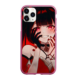 Чехол iPhone 11 Pro матовый Honkai Star Rail Sparkle beauty, цвет: 3D-малиновый