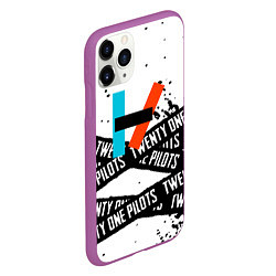 Чехол iPhone 11 Pro матовый Twenty one pilots rock, цвет: 3D-фиолетовый — фото 2