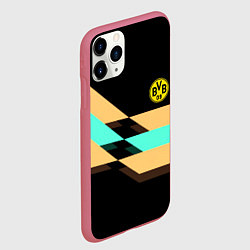 Чехол iPhone 11 Pro матовый Borussia sport line, цвет: 3D-малиновый — фото 2