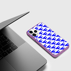 Чехол iPhone 11 Pro матовый Faze clan team, цвет: 3D-фиолетовый — фото 2