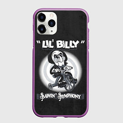 Чехол iPhone 11 Pro матовый Lil Billy - Saw, цвет: 3D-фиолетовый