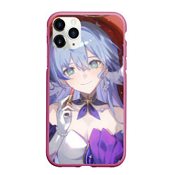 Чехол iPhone 11 Pro матовый Honkai Star Rail Robin, цвет: 3D-малиновый