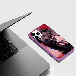 Чехол iPhone 11 Pro матовый Honkai Star Rail Feixiao, цвет: 3D-фиолетовый — фото 2