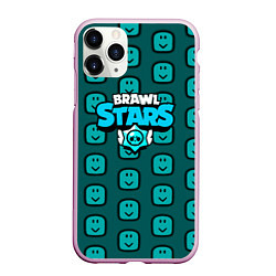 Чехол iPhone 11 Pro матовый Brawl stars mobile, цвет: 3D-розовый