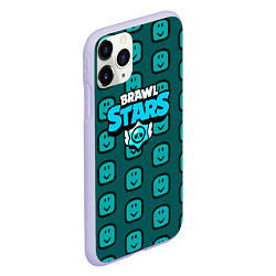 Чехол iPhone 11 Pro матовый Brawl stars mobile, цвет: 3D-светло-сиреневый — фото 2