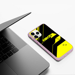 Чехол iPhone 11 Pro матовый Farcry geometry sport, цвет: 3D-розовый — фото 2