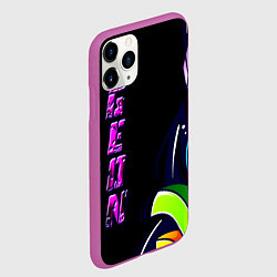 Чехол iPhone 11 Pro матовый Geon Enduro graffitti, цвет: 3D-фиолетовый — фото 2