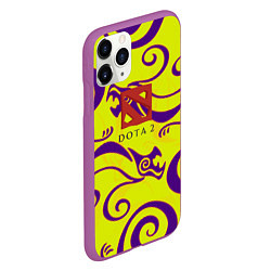 Чехол iPhone 11 Pro матовый DOTA2 dragon, цвет: 3D-фиолетовый — фото 2
