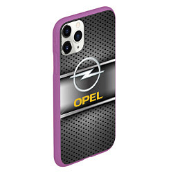 Чехол iPhone 11 Pro матовый Opel carbon metal steel, цвет: 3D-фиолетовый — фото 2