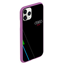 Чехол iPhone 11 Pro матовый AUDI geometry line, цвет: 3D-фиолетовый — фото 2