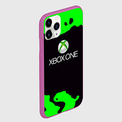 Чехол iPhone 11 Pro матовый Xbox fire green, цвет: 3D-фиолетовый — фото 2
