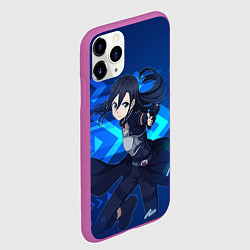 Чехол iPhone 11 Pro матовый Кирито - Призрачная пуля, цвет: 3D-фиолетовый — фото 2