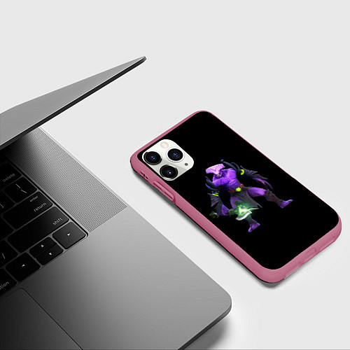 Чехол iPhone 11 Pro матовый Void Dota 2 / 3D-Малиновый – фото 3