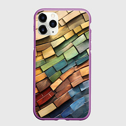 Чехол iPhone 11 Pro матовый Волнистая мозаика
