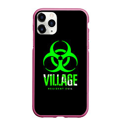 Чехол iPhone 11 Pro матовый Resident Evil8 toxic, цвет: 3D-малиновый