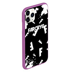 Чехол iPhone 11 Pro матовый FC6 logo pattern, цвет: 3D-фиолетовый — фото 2