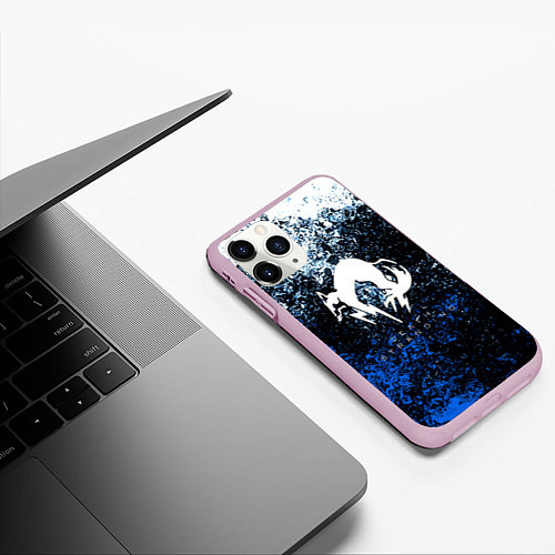 Чехол iPhone 11 Pro матовый Deathstranding холодные краски / 3D-Розовый – фото 3