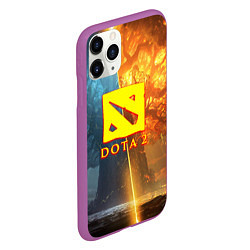 Чехол iPhone 11 Pro матовый DOTA 2 лес эльфов, цвет: 3D-фиолетовый — фото 2