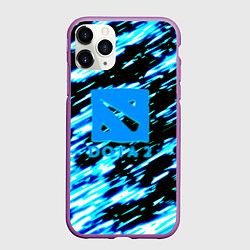 Чехол iPhone 11 Pro матовый DOTA холодные краски, цвет: 3D-фиолетовый