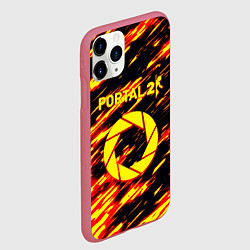 Чехол iPhone 11 Pro матовый Portal огненный стиль, цвет: 3D-малиновый — фото 2