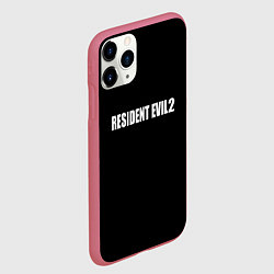 Чехол iPhone 11 Pro матовый Resident Evil 2 logo, цвет: 3D-малиновый — фото 2