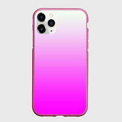 Чехол iPhone 11 Pro матовый Gradient color pink, цвет: 3D-малиновый