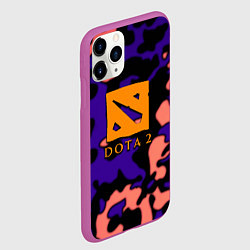 Чехол iPhone 11 Pro матовый DOTA 2 камуфляж, цвет: 3D-фиолетовый — фото 2