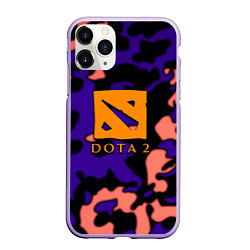 Чехол iPhone 11 Pro матовый DOTA 2 камуфляж, цвет: 3D-светло-сиреневый