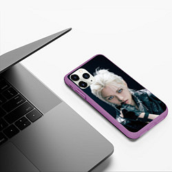 Чехол iPhone 11 Pro матовый Stray Kids Felix Giant concept, цвет: 3D-фиолетовый — фото 2