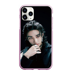 Чехол iPhone 11 Pro матовый Stray Kids Hyunjin Giant concept, цвет: 3D-розовый