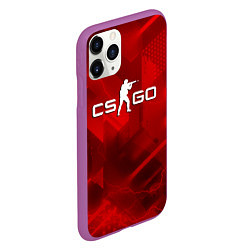 Чехол iPhone 11 Pro матовый CSGO абстракция, цвет: 3D-фиолетовый — фото 2